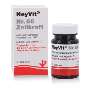 La imagen muestra la energía de la célula Neyvit No. 66- Vitorgan-PZN 13421223-Lions Pharmacy