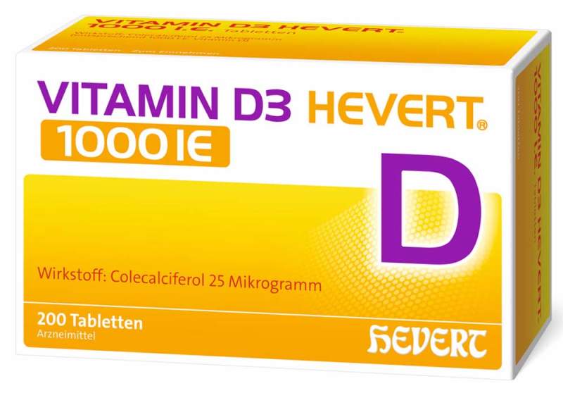 Vitamine D3 Hevert 1000 IE Comprimés, Hevert