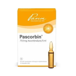 Pascorbin Vitamin C Injection Solution Ampoules PZN-00150343